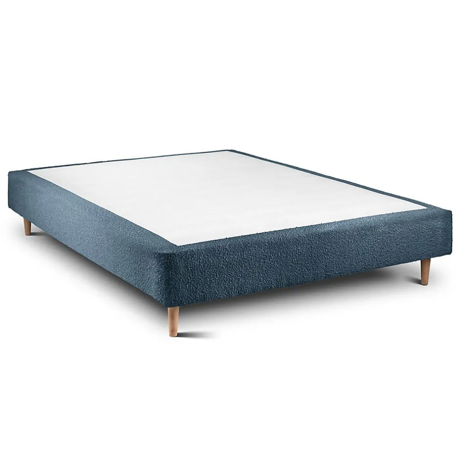 Sommeil De Plomb Lit avec tête de lit capitonnée et sommier tapissier - Lit en bois massif