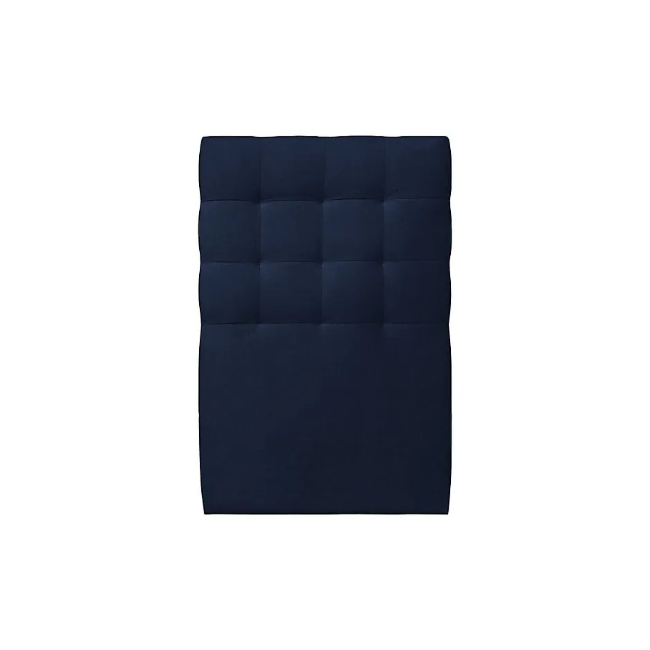 Sommeil De Plomb Lit avec tête de lit capitonnée velours et sommier kit - Lit en bois massif Sale