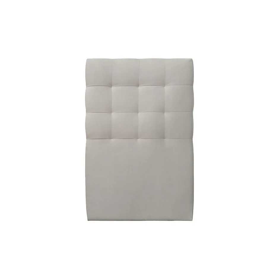 Sommeil De Plomb Lit avec tête de lit capitonnée velours et sommier - Lit en bois massif