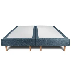 Sommeil De Plomb Lit avec tête de lit capitonnée et sommier tapissier - Lit en bois massif
