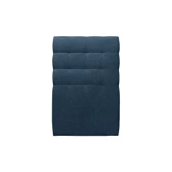 Sommeil De Plomb Lit avec tête de lit capitonnée tissu et sommier kit - Lit en bois massif