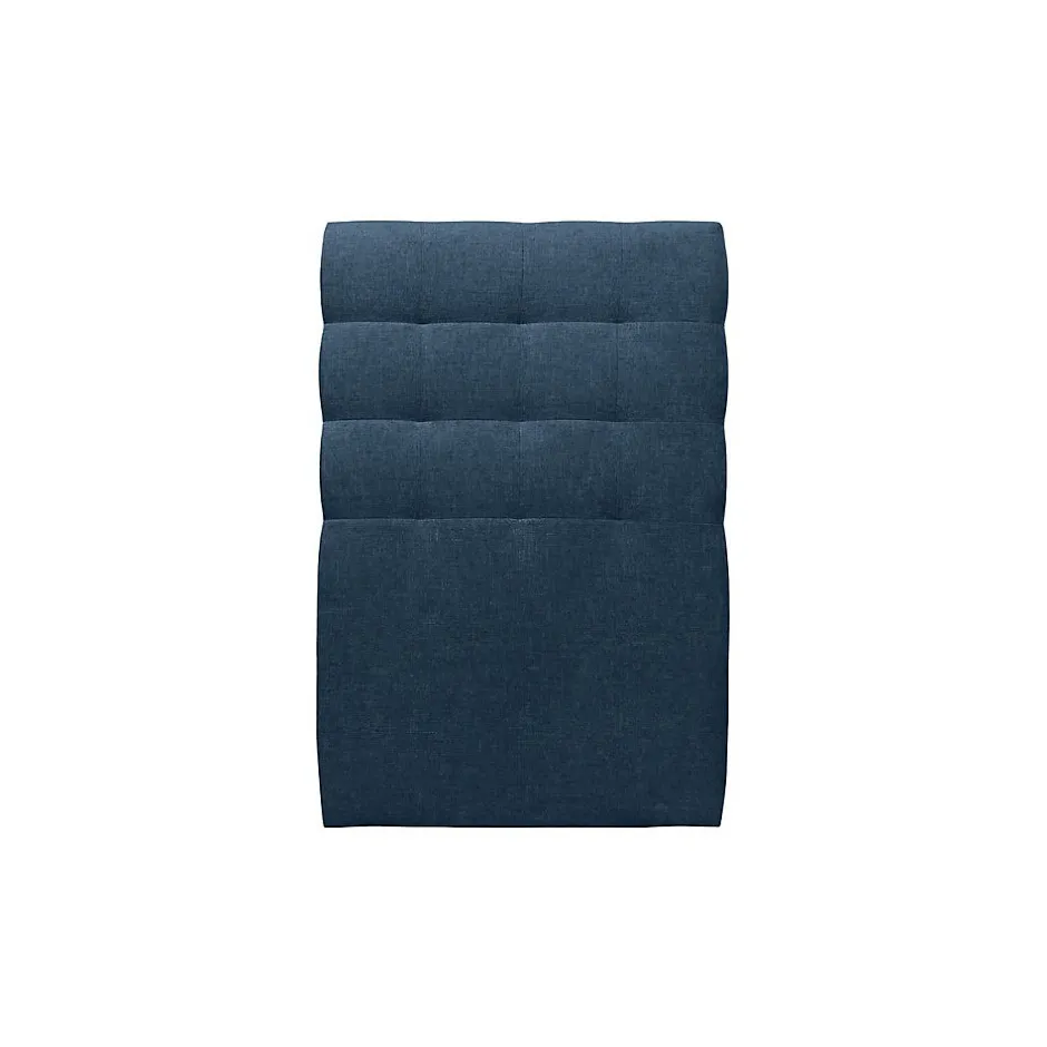 Sommeil De Plomb Lit avec tête de lit capitonnée tissu et sommier kit - Lit en bois massif