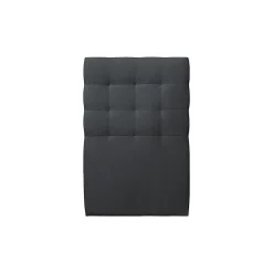 Sommeil De Plomb Lit avec tête de lit capitonnée velours et sommier kit - Lit en bois massif