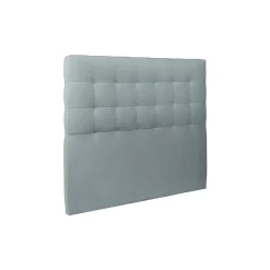 Sommeil De Plomb Lit avec tête de lit capitonnée velours et sommier - Lit en bois massif Hot