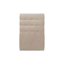 Sommeil De Plomb Lit avec tête de lit capitonnée tissu et sommier kit - Lit en bois massif