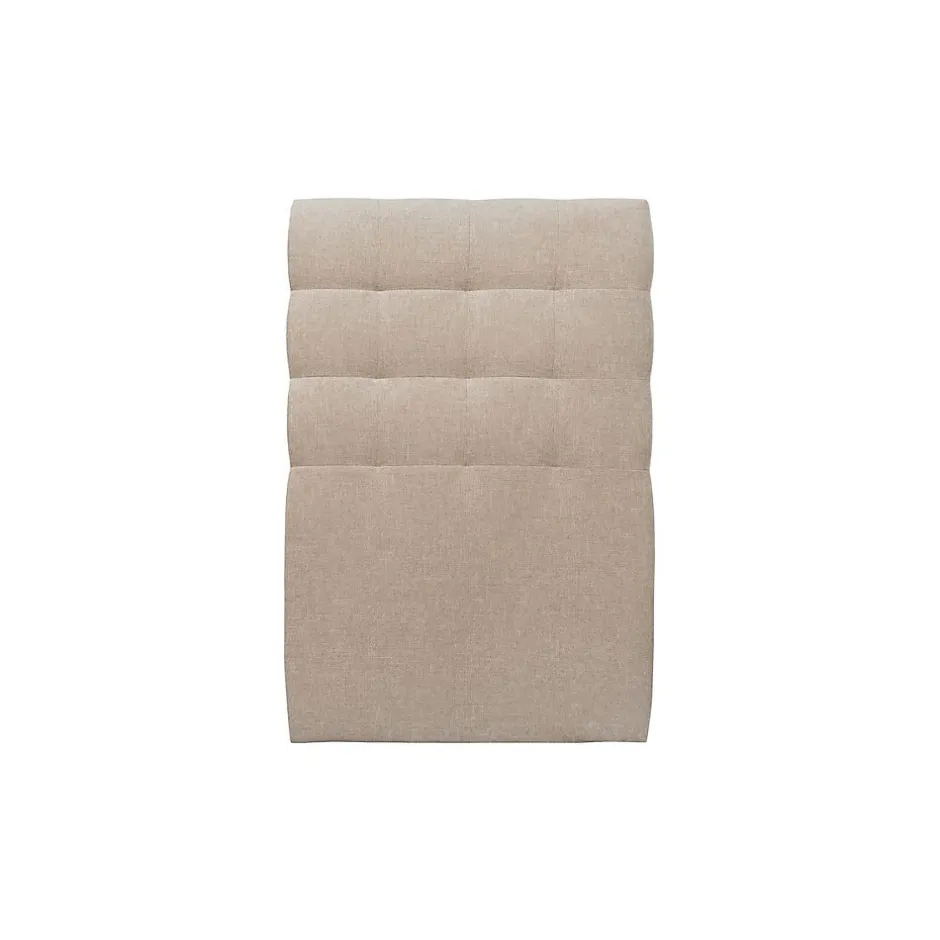 Sommeil De Plomb Lit avec tête de lit capitonnée tissu et sommier kit - Lit en bois massif