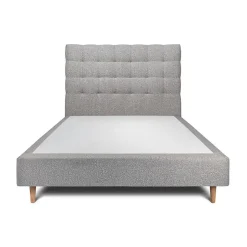 Sommeil De Plomb Lit avec tête de lit capitonnée et sommier tapissier - Lit en bois massif Best