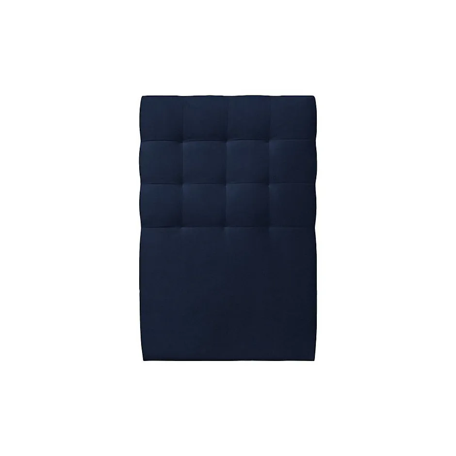 Sommeil De Plomb Lit avec tête de lit capitonnée velours et sommier kit - Lit en bois massif