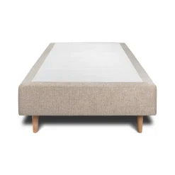Sommeil De Plomb Lit avec tête de lit capitonnée tissu et sommier tapissier - Lit en bois massif Online