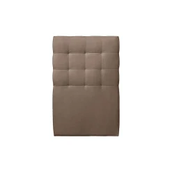 Sommeil De Plomb Lit avec tête de lit capitonnée velours et sommier kit - Lit en bois massif