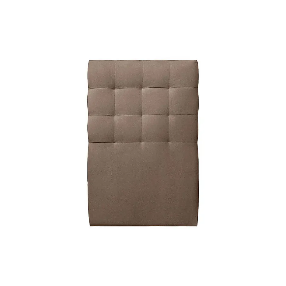 Sommeil De Plomb Lit avec tête de lit capitonnée velours et sommier kit - Lit en bois massif