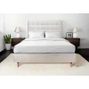 Sommeil De Plomb Lit avec tête de lit capitonnée et sommier tapissier - Lit en bois massif New