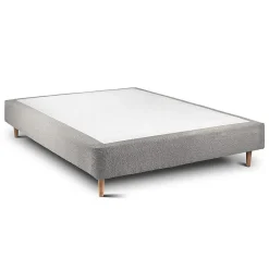 Sommeil De Plomb Lit avec tête de lit capitonnée et sommier tapissier - Lit en bois massif
