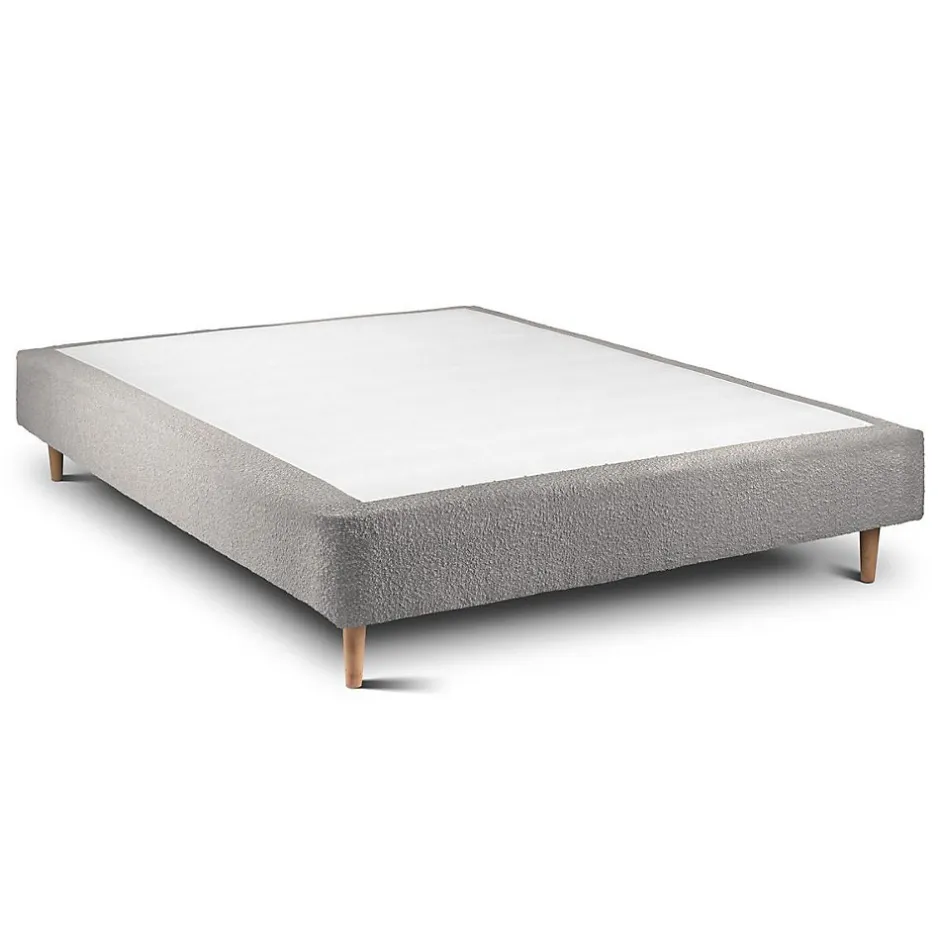 Sommeil De Plomb Lit avec tête de lit capitonnée et sommier tapissier - Lit en bois massif
