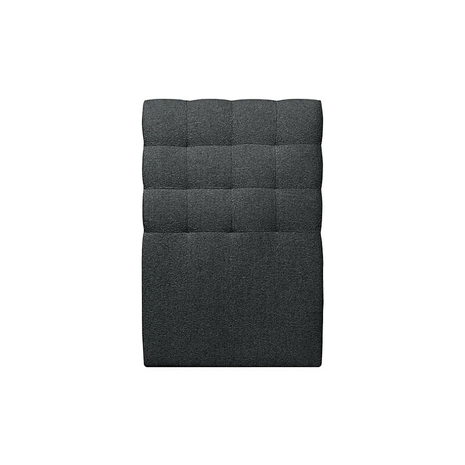 Sommeil De Plomb Lit avec tête de lit capitonnée et sommier kit - Lit en bois massif Discount