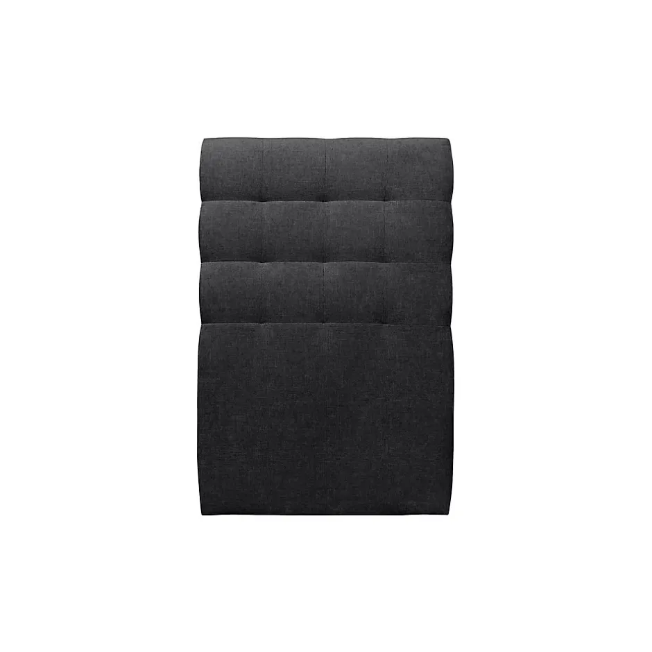 Sommeil De Plomb Lit avec tête de lit capitonnée tissu et sommier tapissier - Lit en bois massif New
