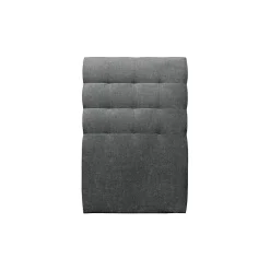 Sommeil De Plomb Lit avec tête de lit capitonnée tissu et sommier tapissier - Lit en bois massif