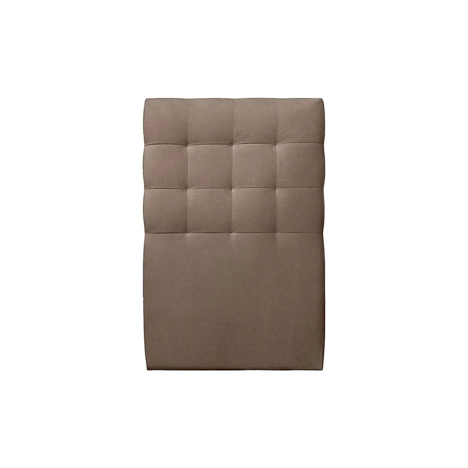 Sommeil De Plomb Lit avec tête de lit capitonnée velours et sommier kit - Lit en bois massif Best