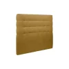 Sommeil De Plomb Lit avec tête de lit capitonnée tissu et sommier kit - Lit en bois massif Outlet