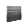 Sommeil De Plomb Lit avec tête de lit capitonnée tissu et sommier tapissier - Lit en bois massif New