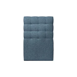 Sommeil De Plomb Lit avec tête de lit capitonnée et sommier kit - Lit en bois massif
