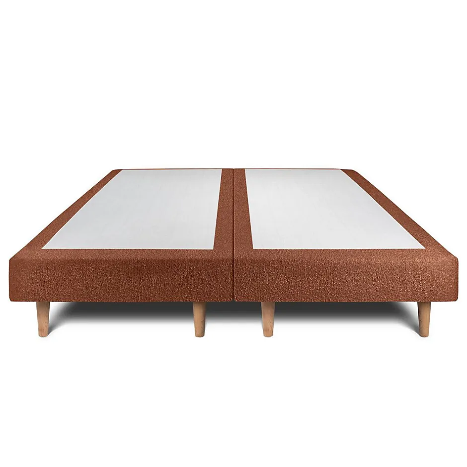 Sommeil De Plomb Lit avec tête de lit capitonnée et sommier tapissier - Lit en bois massif
