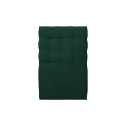 Sommeil De Plomb Lit avec tête de lit capitonnée velours et sommier kit - Lit en bois massif Outlet