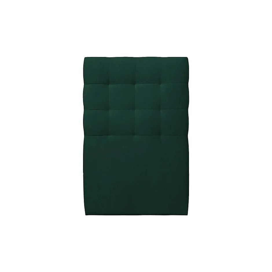 Sommeil De Plomb Lit avec tête de lit capitonnée velours et sommier - Lit en bois massif
