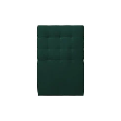 Sommeil De Plomb Lit avec tête de lit capitonnée velours et sommier kit - Lit en bois massif