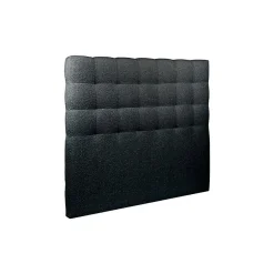 Sommeil De Plomb Lit avec tête de lit capitonnée et sommier tapissier - Lit en bois massif Clearance