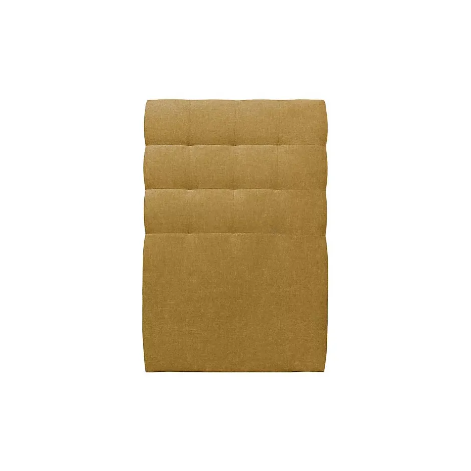 Sommeil De Plomb Lit avec tête de lit capitonnée tissu et sommier tapissier - Lit en bois massif Online