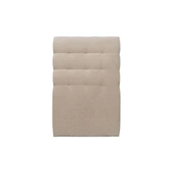 Sommeil De Plomb Lit avec tête de lit capitonnée tissu et sommier tapissier - Lit en bois massif