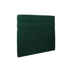 Sommeil De Plomb Lit avec tête de lit lignes velours et sommier tapissier - Lit en bois massif