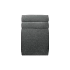 Sommeil De Plomb Lit avec tête de lit lignes tissu et sommier kit - Lit en bois massif
