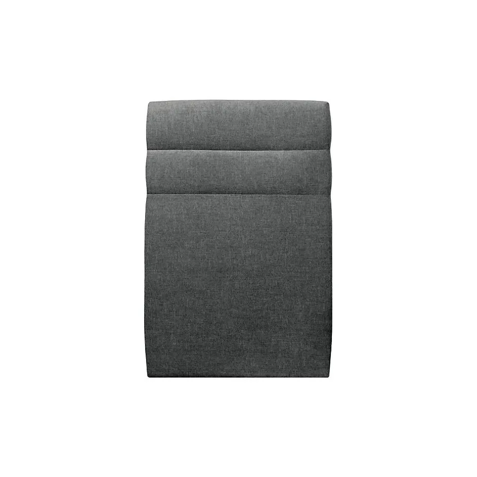 Sommeil De Plomb Lit avec tête de lit lignes tissu et sommier kit - Lit en bois massif