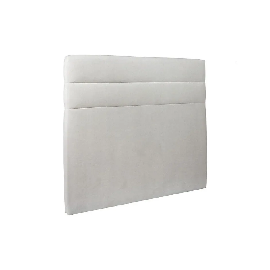 Sommeil De Plomb Lit avec tête de lit lignes velours et sommier tapissier - Lit en bois massif