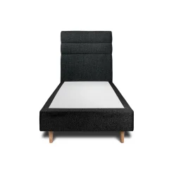 Sommeil De Plomb Lit avec tête de lit lignes bouclette et sommier tapissier - Lit en bois massif Best