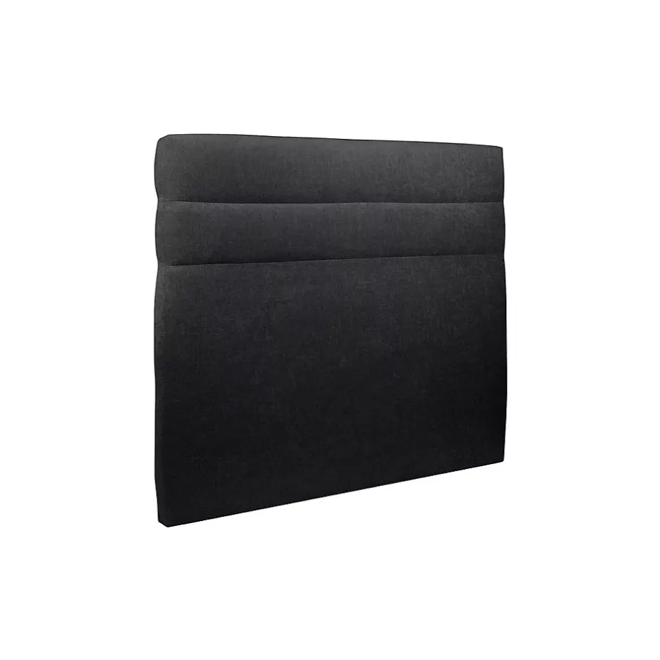 Sommeil De Plomb Lit avec tête de lit lignes tissu et sommier tapissier - Lit en bois massif Hot
