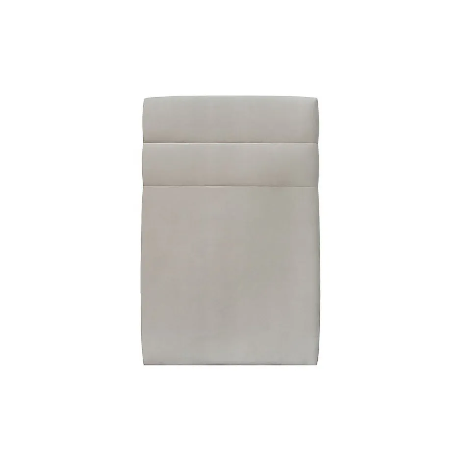 Sommeil De Plomb Lit avec tête de lit lignes velours et sommier tapissier - Lit en bois massif