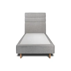 Sommeil De Plomb Lit avec tête de lit lignes bouclette et sommier tapissier - Lit en bois massif Sale