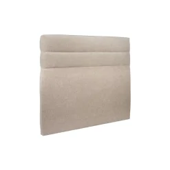 Sommeil De Plomb Lit avec tête de lit lignes tissu et sommier tapissier - Lit en bois massif