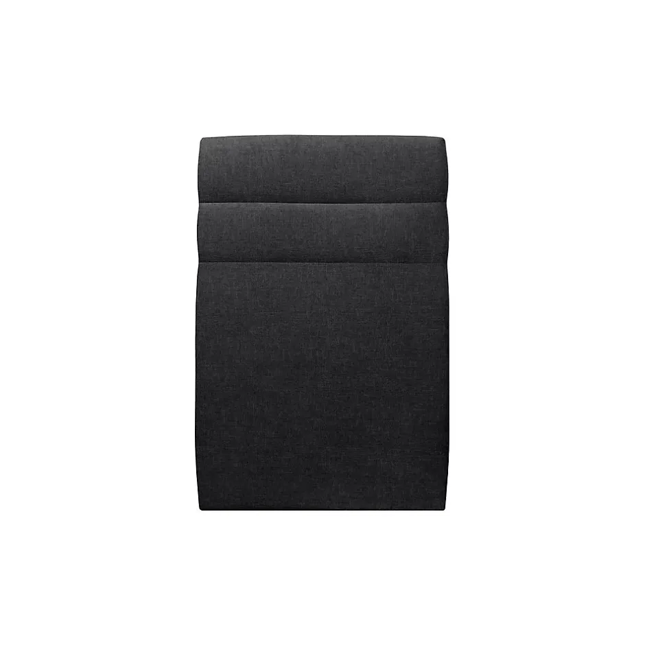 Sommeil De Plomb Lit avec tête de lit lignes tissu et sommier tapissier - Lit en bois massif Sale