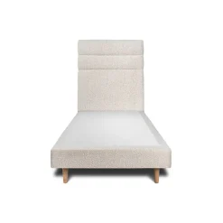 Sommeil De Plomb Lit avec tête de lit lignes bouclette et sommier tapissier - Lit en bois massif Best