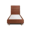 Sommeil De Plomb Lit avec tête de lit lignes bouclette et sommier tapissier - Lit en bois massif