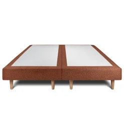 Sommeil De Plomb Lit avec tête de lit lignes bouclette et sommier tapissier - Lit en bois massif Best
