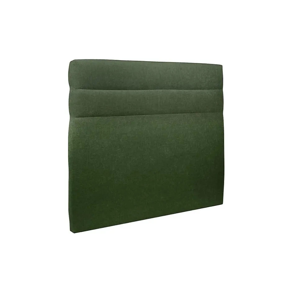 Sommeil De Plomb Lit avec tête de lit lignes tissu et sommier tapissier - Lit en bois massif Hot