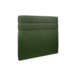 Sommeil De Plomb Lit avec tête de lit lignes tissu et sommier tapissier - Lit en bois massif