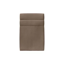 Sommeil De Plomb Lit avec tête de lit lignes velours et sommier kit - Lit en bois massif