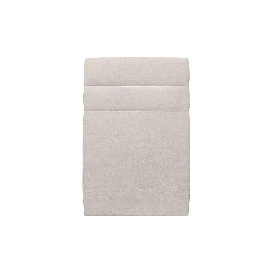 Sommeil De Plomb Lit avec tête de lit lignes tissu et sommier kit - Lit en bois massif