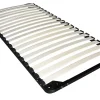 Vente-unique Lit avec tête de lit rangements et tiroir - 90 x 190 cm - Blanc + Sommier - LEANDRE Online